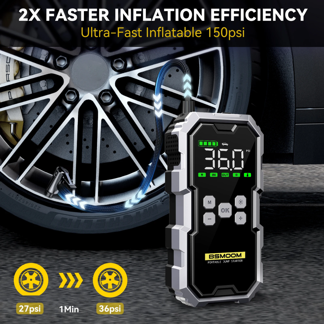 Car battery starter + Air compressor